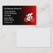 自転車メッセンジャーモダンサービス名刺 名刺 (正面/裏面)