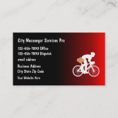 自転車メッセンジャーモダンサービス名刺 名刺 (正面)