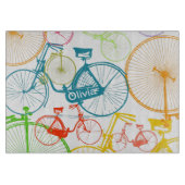 自転車モダンミッドセンチュリーレトロ切削盤 カッティングボード (正面)