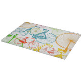 自転車モダンミッドセンチュリーレトロ切削盤 カッティングボード (角)