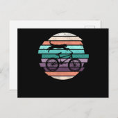 自転車モトクロス猫サイクリング猫ライダー ポストカード (正面/裏面)