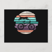 自転車モトクロス猫サイクリング猫ライダー ポストカード (正面)