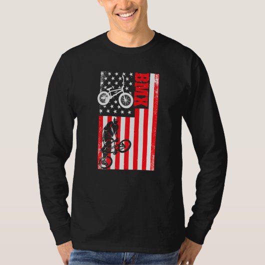 自転車モトクロスBmxバイクライダーサイクリング2 Tシャツ (正面)