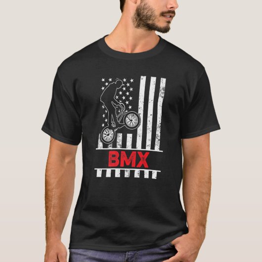 自転車モトクロスBmxバイクライダーサイクリング_5 Tシャツ (正面)