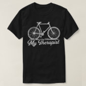 自転車ユーモアのある自転車の自転車の車輪エンサス Tシャツ (デザイン正面)