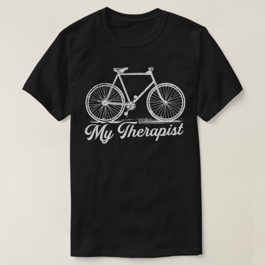 自転車ユーモアのある自転車の自転車の車輪エンサス Tシャツ (デザイン正面)