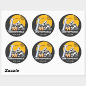 自転車ライダーサンシャインモチベーション止められない ラウンドシール (シート)