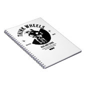 自転車ライダー白黒ノート ノートブック (右側)