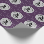 自転車ライダー誕生日ギフトラップ任意の色HAMbyWG ラッピングペーパー (角)