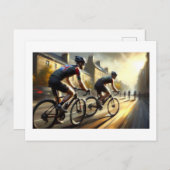 自転車ライダー ポストカード (正面/裏面)