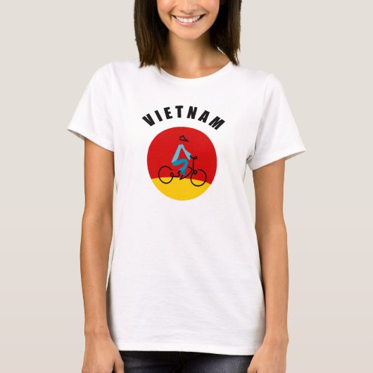 自転車ライダーVIETNAMシャツ Tシャツ (正面)