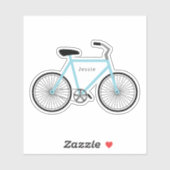 自転車ライトブルー シール (シート)