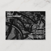 自転車ラック – グレー 名刺 (裏面)