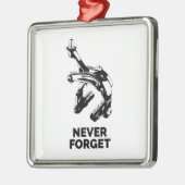 自転車リムブレーキ忘れあり メタルオーナメント (左)