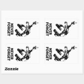 自転車リムブレーキ忘れあり 長方形シール (シート)