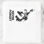 自転車リムブレーキ忘れあり 長方形シール (バッグ)