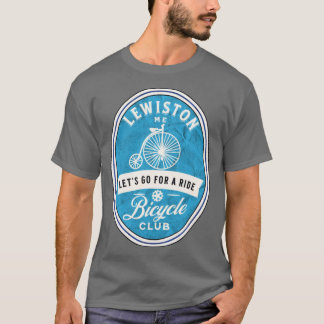 自転車レウィストンメインシーナリー Tシャツ