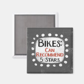 自転車レビュー5つ星冷蔵庫マグネット マグネット (正面/裏面)