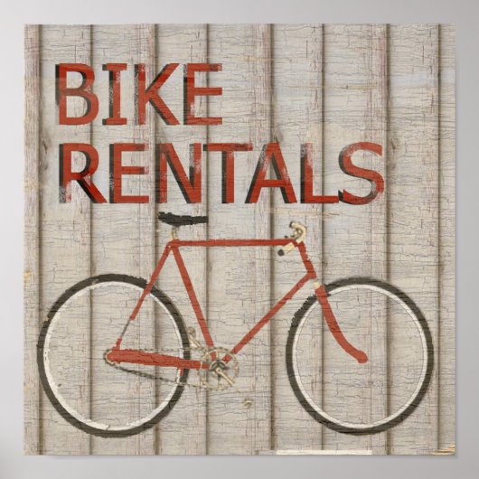 自転車レンタルポスター ポスター (正面)
