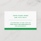 自転車レンタル自転車ロゴ名刺テンプレート 名刺 (裏面)