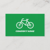 自転車レンタル自転車ロゴ名刺テンプレート 名刺 (正面)