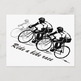 自転車レースに乗る ポストカード