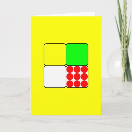 自転車レースジャージー3黄色 カード (正面)