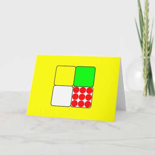 自転車レースジャージー3黄色 カード (正面)