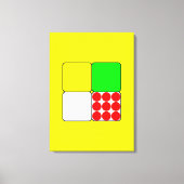 自転車レースジャージー3黄色 キャンバスプリント (正面)