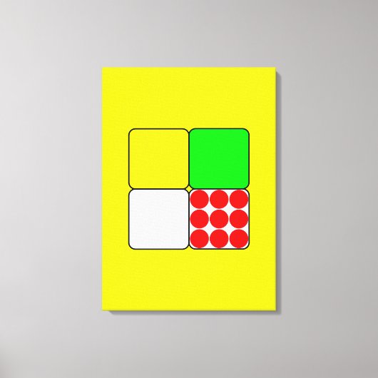 自転車レースジャージー3黄色 キャンバスプリント (正面)