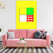 自転車レースジャージー3黄色 キャンバスプリント (インサイチュ (リビング))