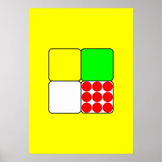 自転車レースジャージー3黄色 ポスター (正面)