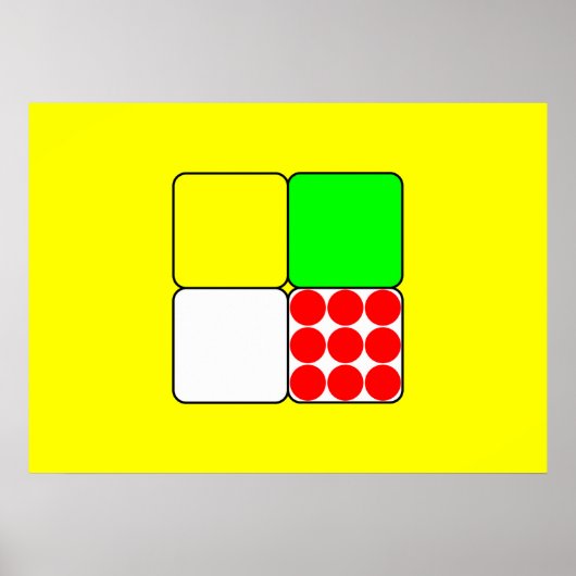 自転車レースジャージー3黄色 ポスター (正面)