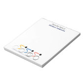 自転車レースロゴパーソナライズされた ノートパッド (回転)