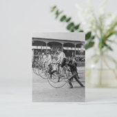 自転車レース開始 ポストカード (スタンド正面)