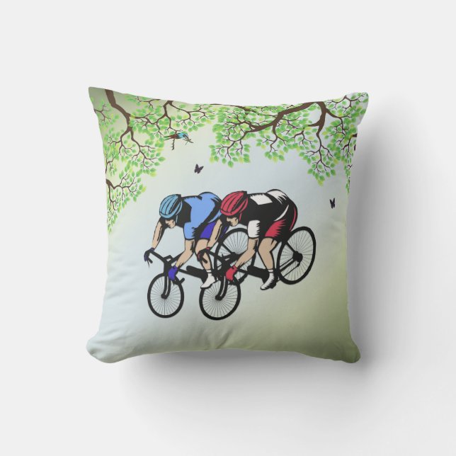 自転車レース アウトドアクッション (正面)