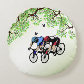 自転車レース ラウンドクッション (正面)