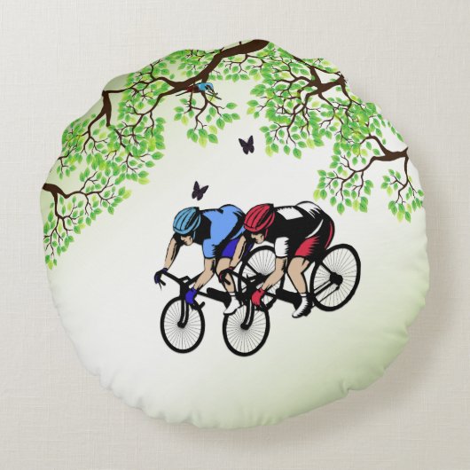 自転車レース ラウンドクッション (裏面)