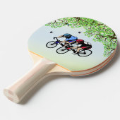 自転車レース 卓球ラケット (正面アングル)