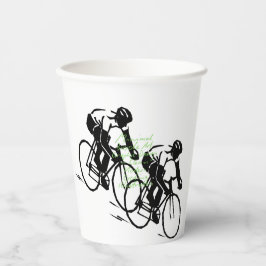 自転車レース 紙コップ
