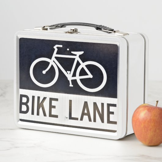 自転車レーン標識 メタルランチボックス (インサイチュ)