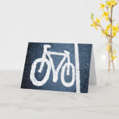 自転車レーン カード (黄色い花)