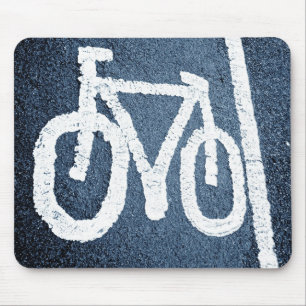 自転車レーン マウスパッド