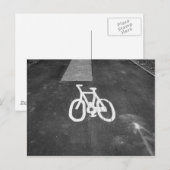 自転車レーン – III ポストカード (正面/裏面)