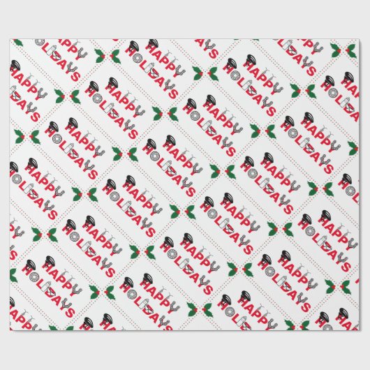 自転車乗りのお祝い ラッピングペーパー (フラット)