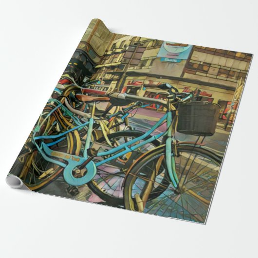 自転車乗りパパ ラッピングペーパー (アンロールド)