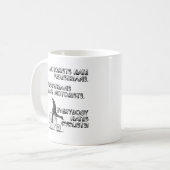 自転車乗り嫌い面白いマグカップ コーヒーマグカップ (正面左)