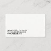 自転車乗り | フィットネスインストラクター | ジム 名刺 (裏面)