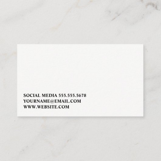 自転車乗り | フィットネスインストラクター | ジム 名刺 (裏面)