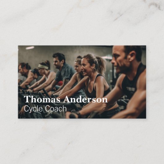 自転車乗り | フィットネスインストラクター | ジム 名刺 (正面)